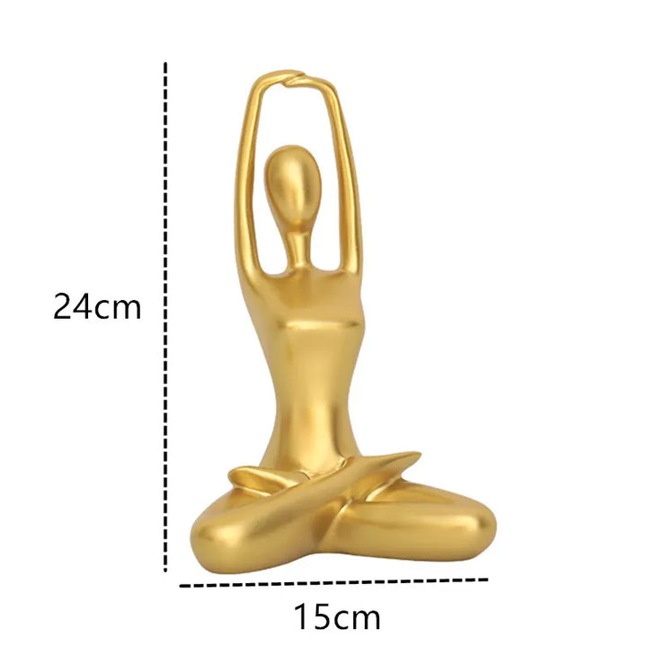 Skanto Interior Hjem Dekorative Figurer Skrivebord Tv Torsjon Dekorasjon Stue Skulptur Harpiks Statuer Hjem Dekor Yoga Jente Håndverk