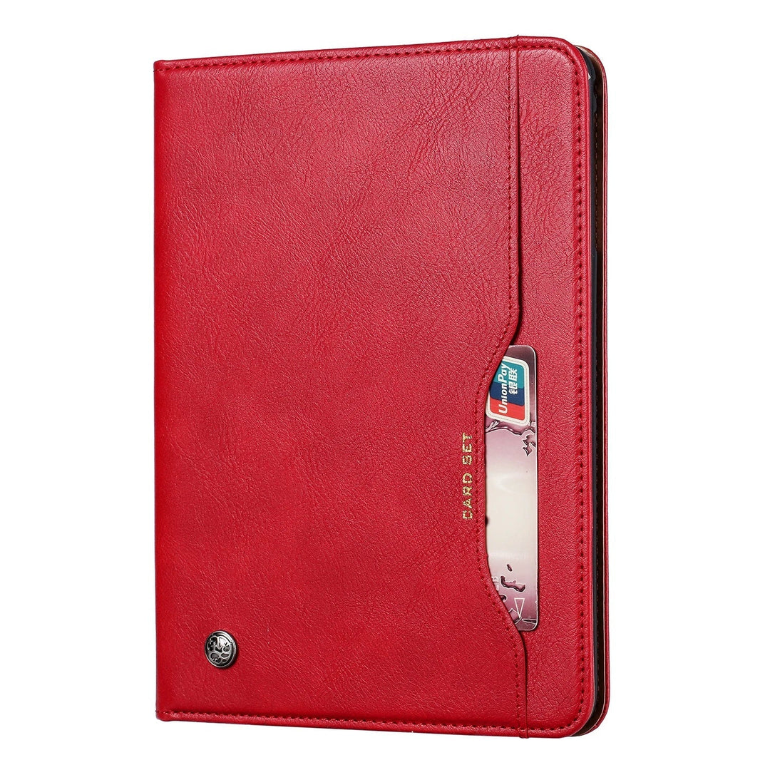Skanto | Lær Flip Case for iPad 9.7 (2017-2018), 10.2 (7. / 8. generasjon), Air 2/3/4, Pro 9.7/10.5/11 - Vanntett, Støtsikker, Forretnings Tablet Case