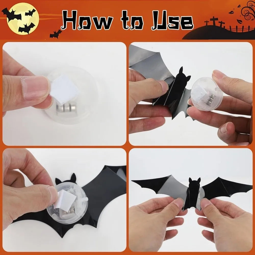 Skanto | Luminous LED Bat Wall Stickers 24PCS