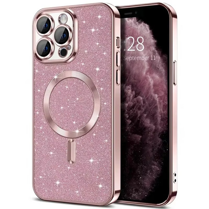 Skanto | Glitrende elektroplate etui med MagSafe for iPhone