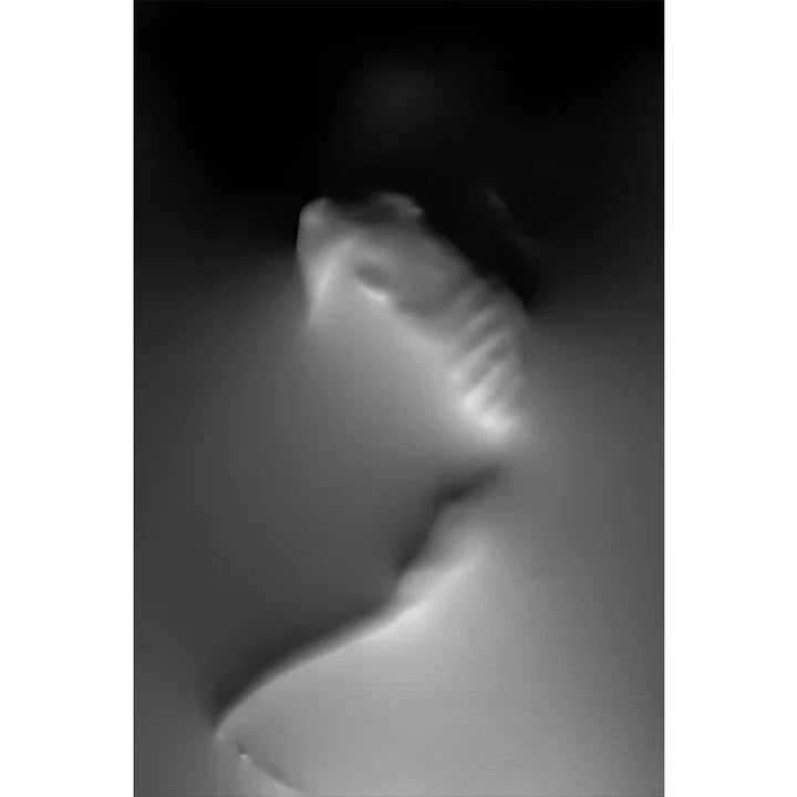 Modern Art Abstract Ghostly Figures on Wall Canvas Prints Black White Wall Art Posters Pictures for Living Room Bedroom Art Decor | Skanto