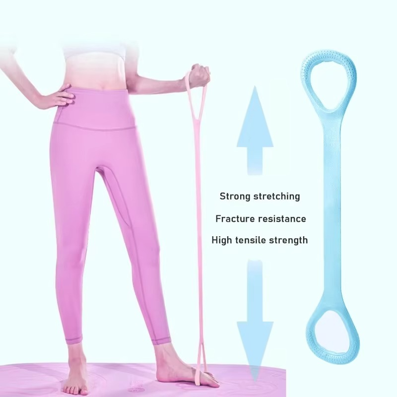 Skanto | 8-Pack Motstandsband for Armer, Rygg og Skuldertrening – Elastiske Bånd for Yoga, Pilates og Fysioterapi