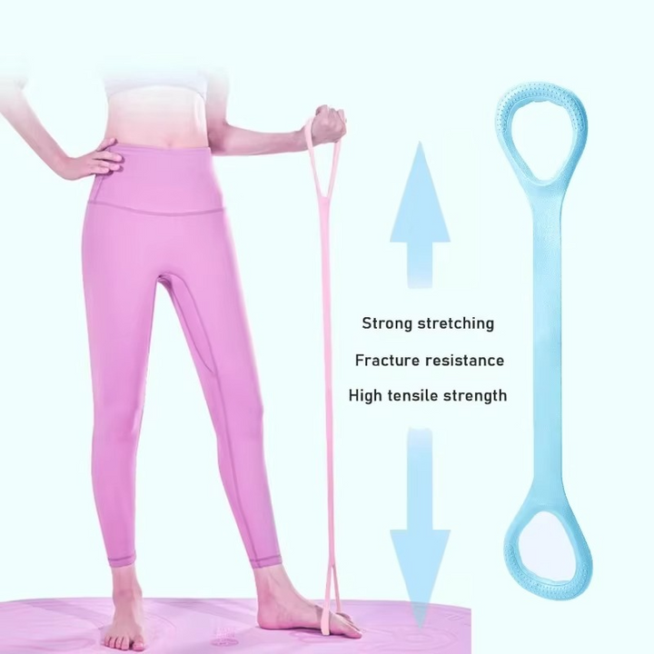 Skanto | 8-Pack Motstandsband for Armer, Rygg og Skuldertrening – Elastiske Bånd for Yoga, Pilates og Fysioterapi