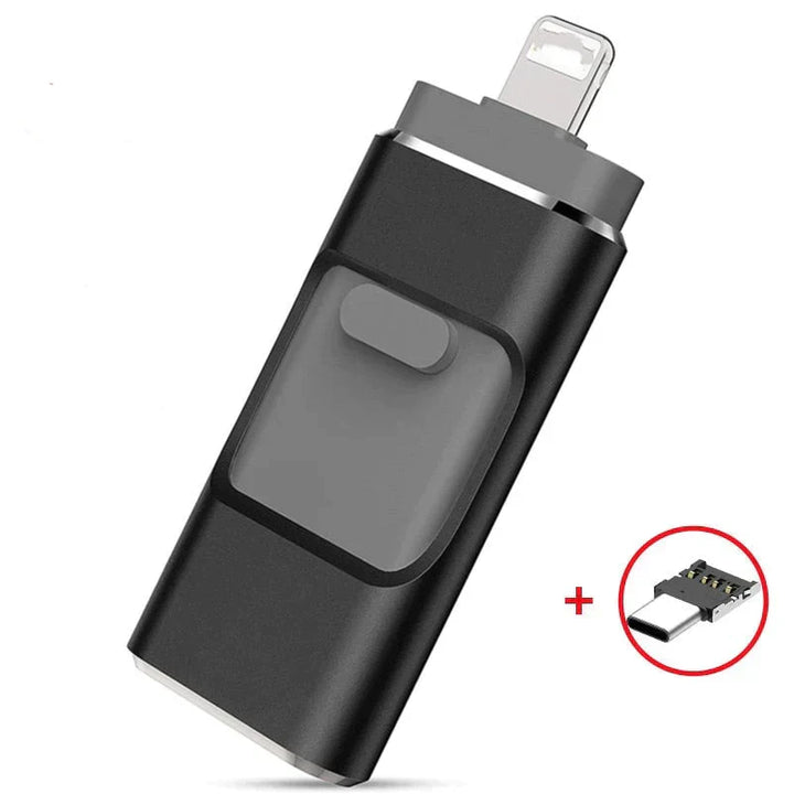 Skanto | DataFlex 4-i-1 Minnepinne – USB-lagring for telefon, nettbrett og PC