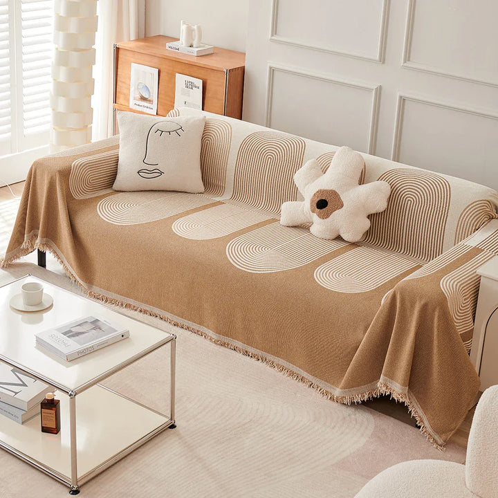 Skanto | ScandiLoom Frynse Teppe | Four Seasons | Sofa & Kratzbeskyttelse | Teppe & Mat i Ett Beskrivelse: