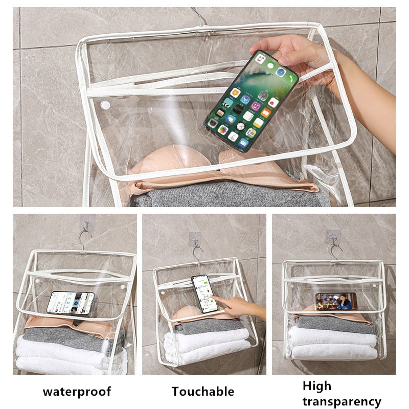 Skanto | Vanntett Transparent Henge Bad Organizer Bag
