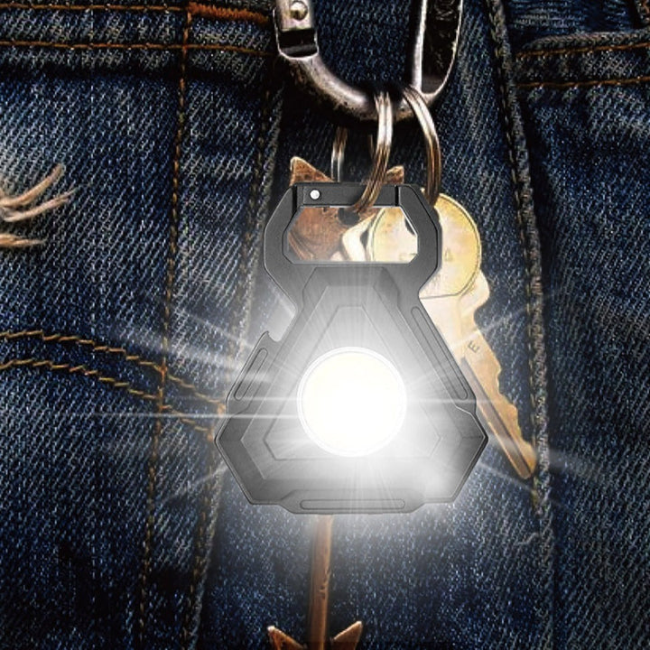 Mini LED Lommelykt USB Flaskekork Nøkkelring | Skanto