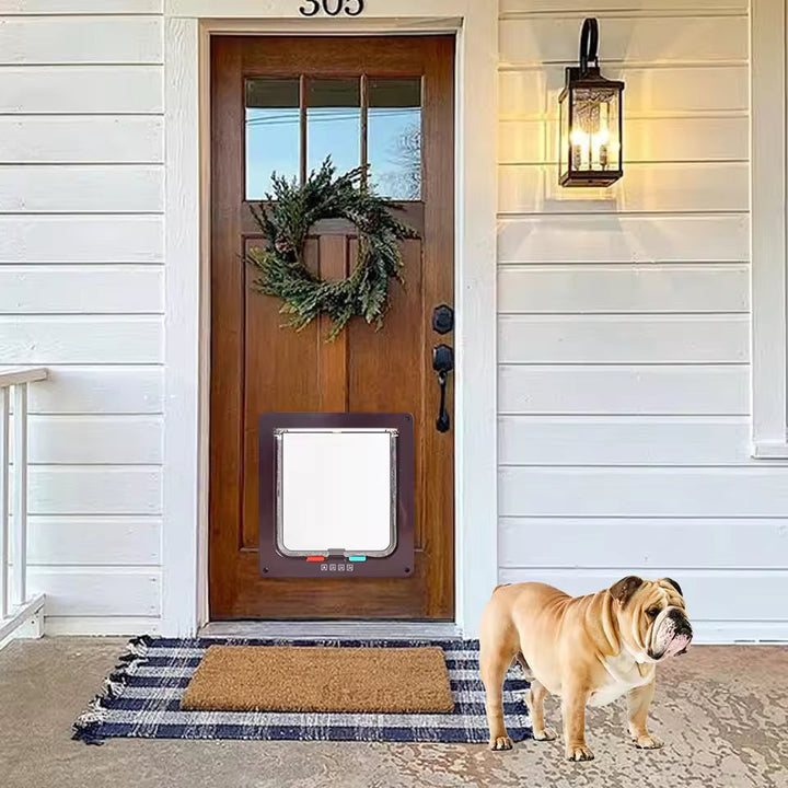 4 Way Pet Door for Cats and Dogs Skanto