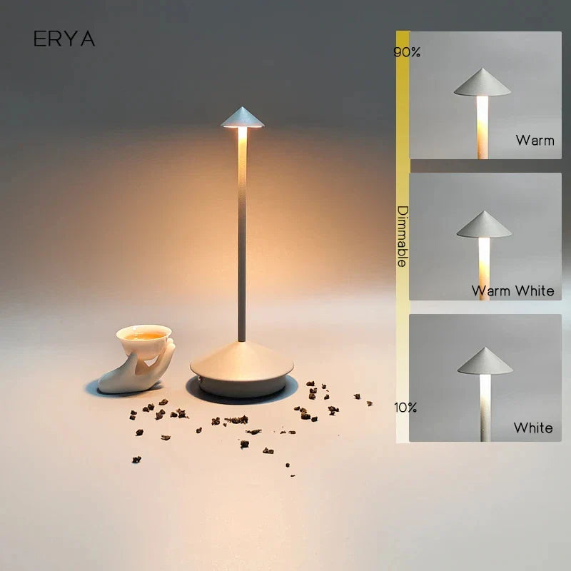 Skanto | Oppladbar Bordlampe Kreativ Spisestue Berøring Led Pina pro Bordlampe Hotell Bar Kaffe Skrivebordslampe Dekorativ Skrivebordslampe