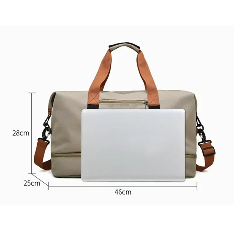 Norvo | VOLARIS Trenings Reiseveske | Stor Kapasitet | Tørr-Våt Separasjon | Hånd- og Skulderveske for Kvinner