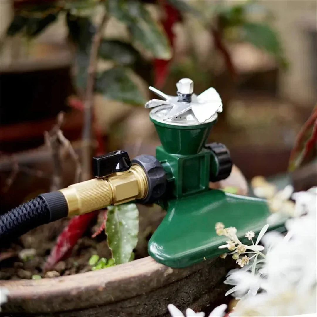 Skanto | 360-graders automatisk roterende metall plen sprinkler – Effektiv hagevanning sprayhode