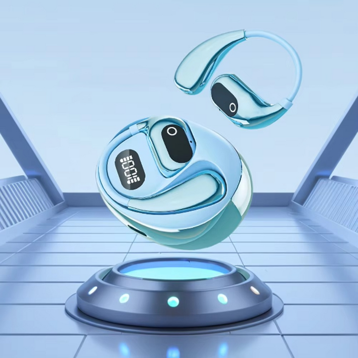 Skanto | AI Smart Translator Ørepropper med Bluetooth 5.3, Åpen Øre Språkutfordrende Hodetelefoner for Reise, Næring og Sport