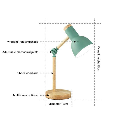 Skanto | Nordisk Skrivebordslampe Laget av Tre