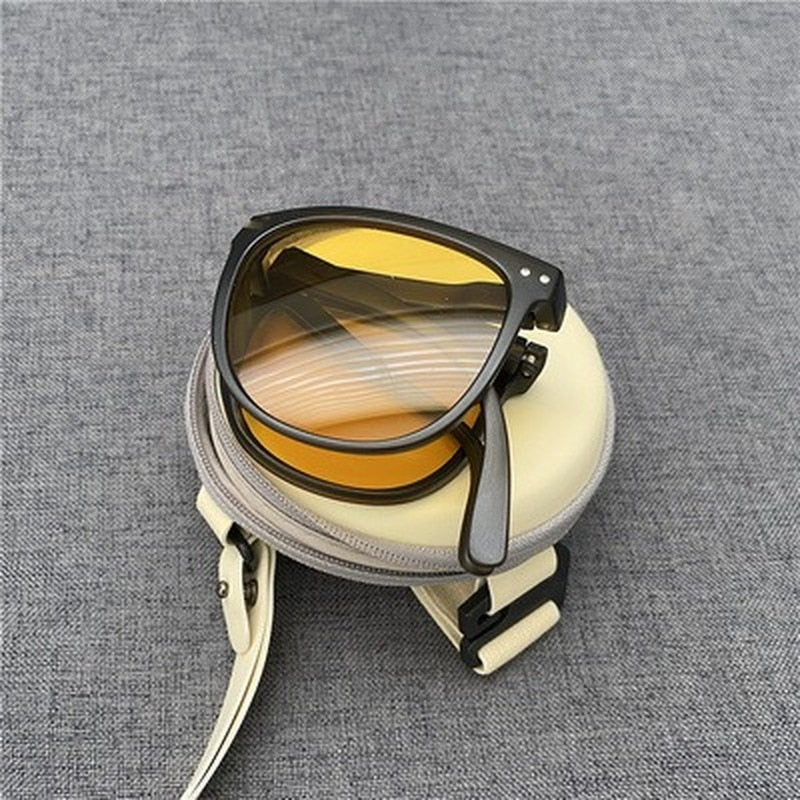 Skanto | Anti-UV Sammenleggbar Motefleks Klare Syn Sunglasses
