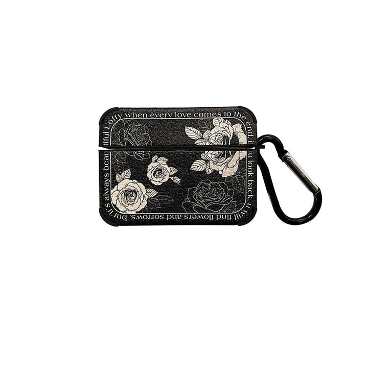 Skanto | Kunstnerisk Blomst Lær Airpods Etui