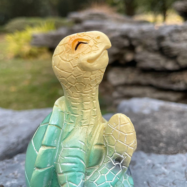 Mediterende havskilpaddestatue