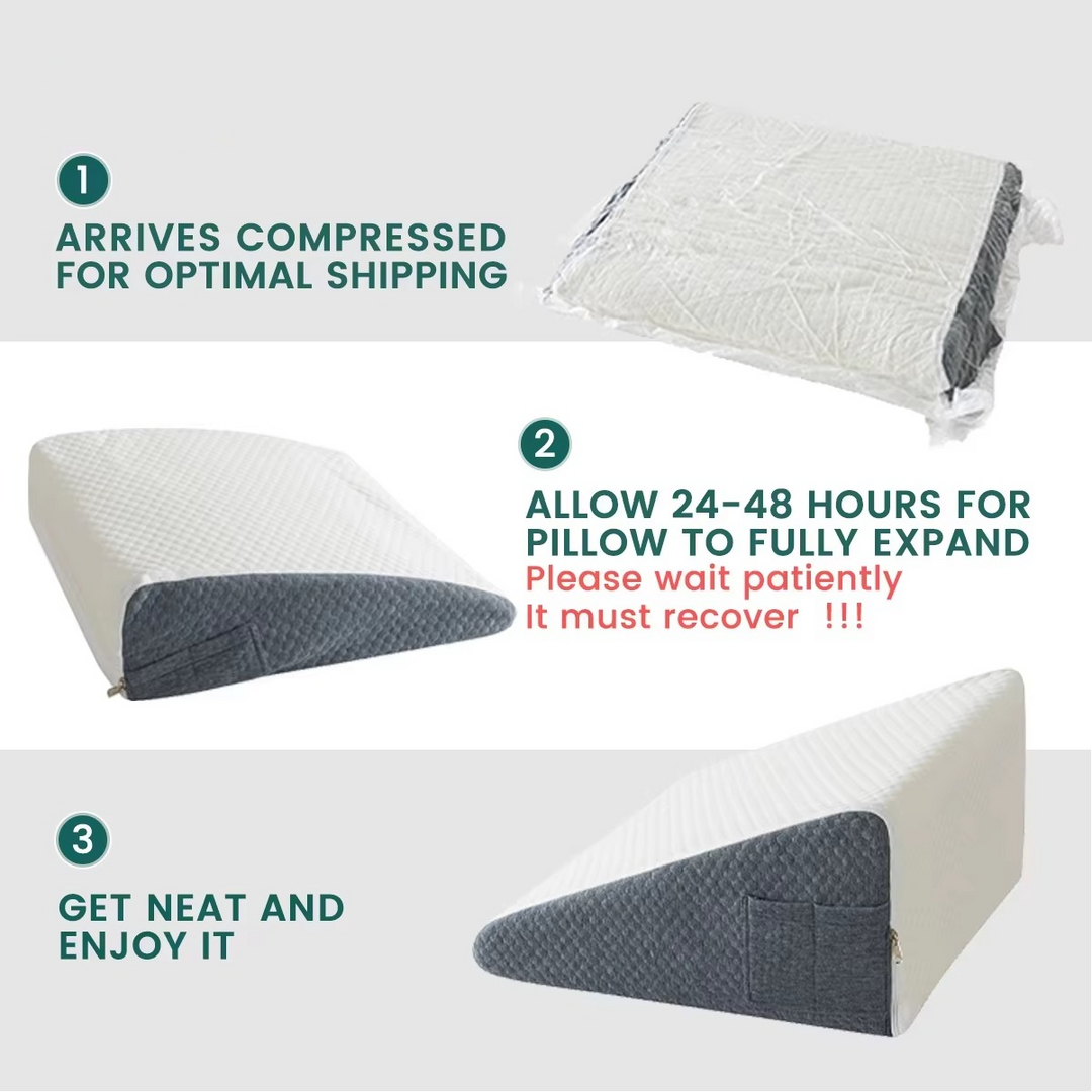 Skanto | Dual Comfort Memory Foam Ortopediske Vinkelfiller med Pustende Trekk