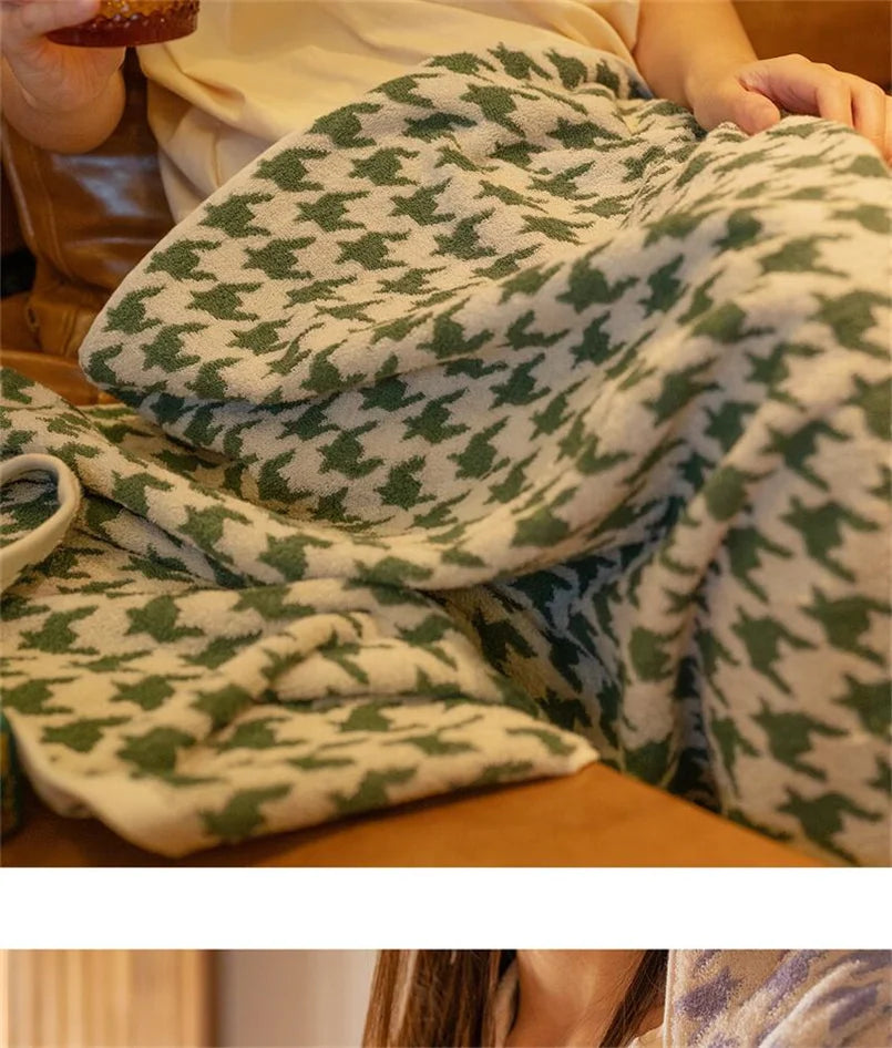 HoundLuxe Vintage Houndstooth Bomull Ansiktsklut Skanto