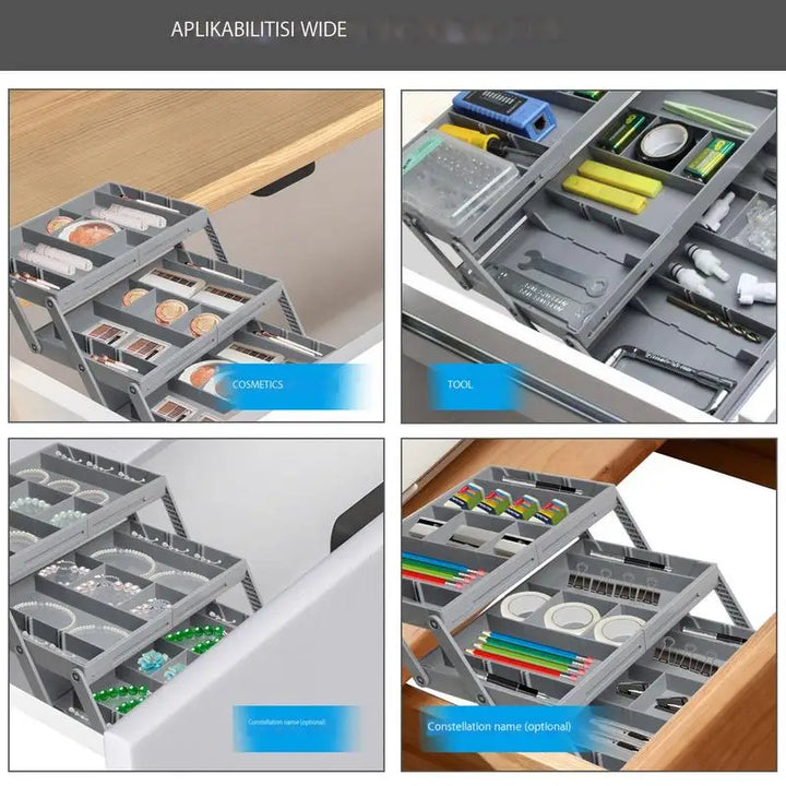 Skanto | Multi Level Sammenleggbart Organizer Skuff