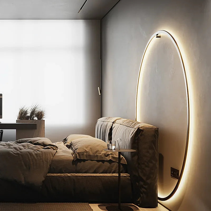 Skanto | Minimalistisk LED Sirkel Bakgrunn Vegglampe
