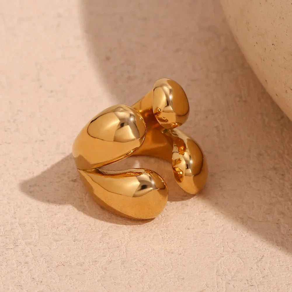 Skanto | 18k Fire Dråpe Bold Ring