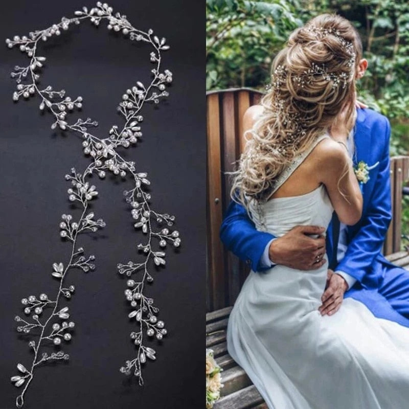 Norvo | Crystal Pearl Bryllups Hårtilbehør Sett