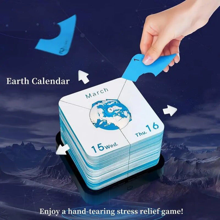 3D Earth Wanderer Kalender Memo Pad | Skanto