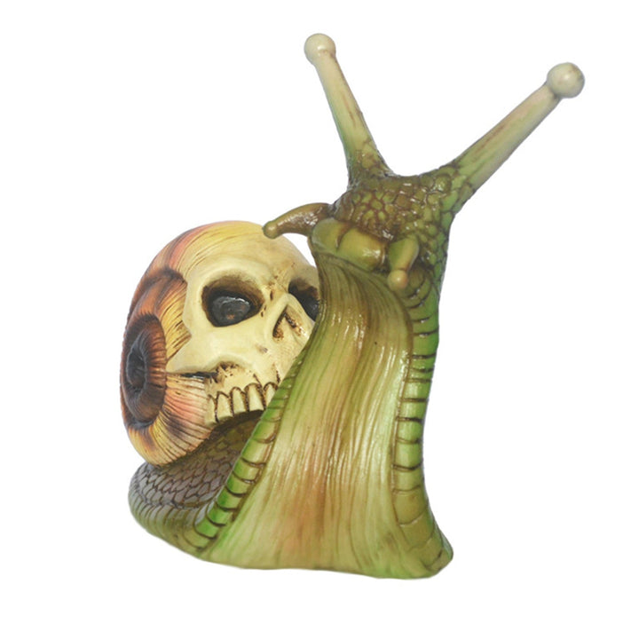 Skanto | Snail Skull Halloween Patio Skulptur