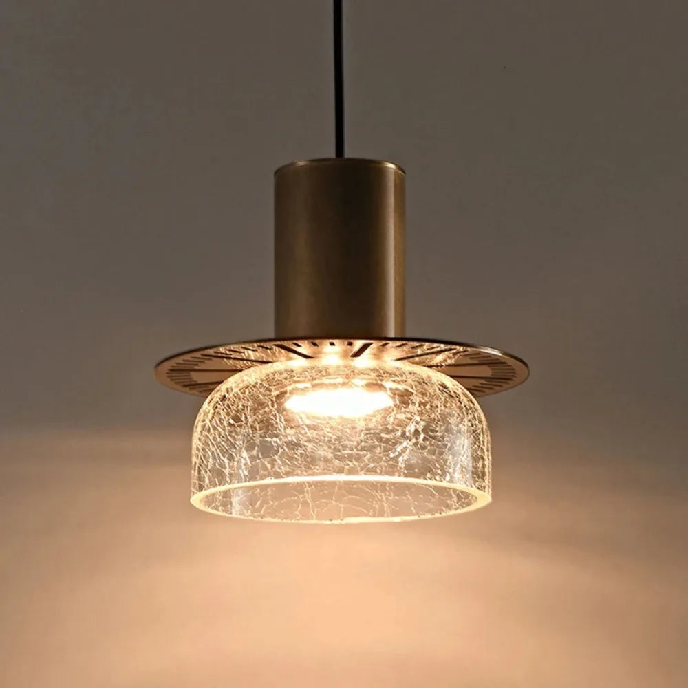 Skanto | Moderne Kreativ Glass Pendellampe med Sprukket Effekt