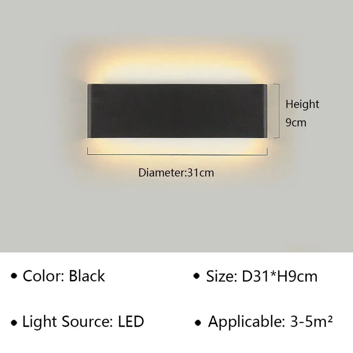 Skanto | LumiEra Moderne LED Vegglampe | Stilrent Design | Varme hvite lys for soverom, korridor & bad