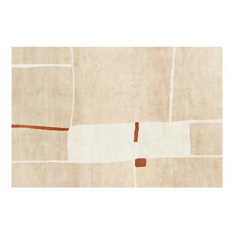 Norvo | Japansk Minimalistisk Myk Teppe Luksus Antiskli for Soverom Stue og Lounge