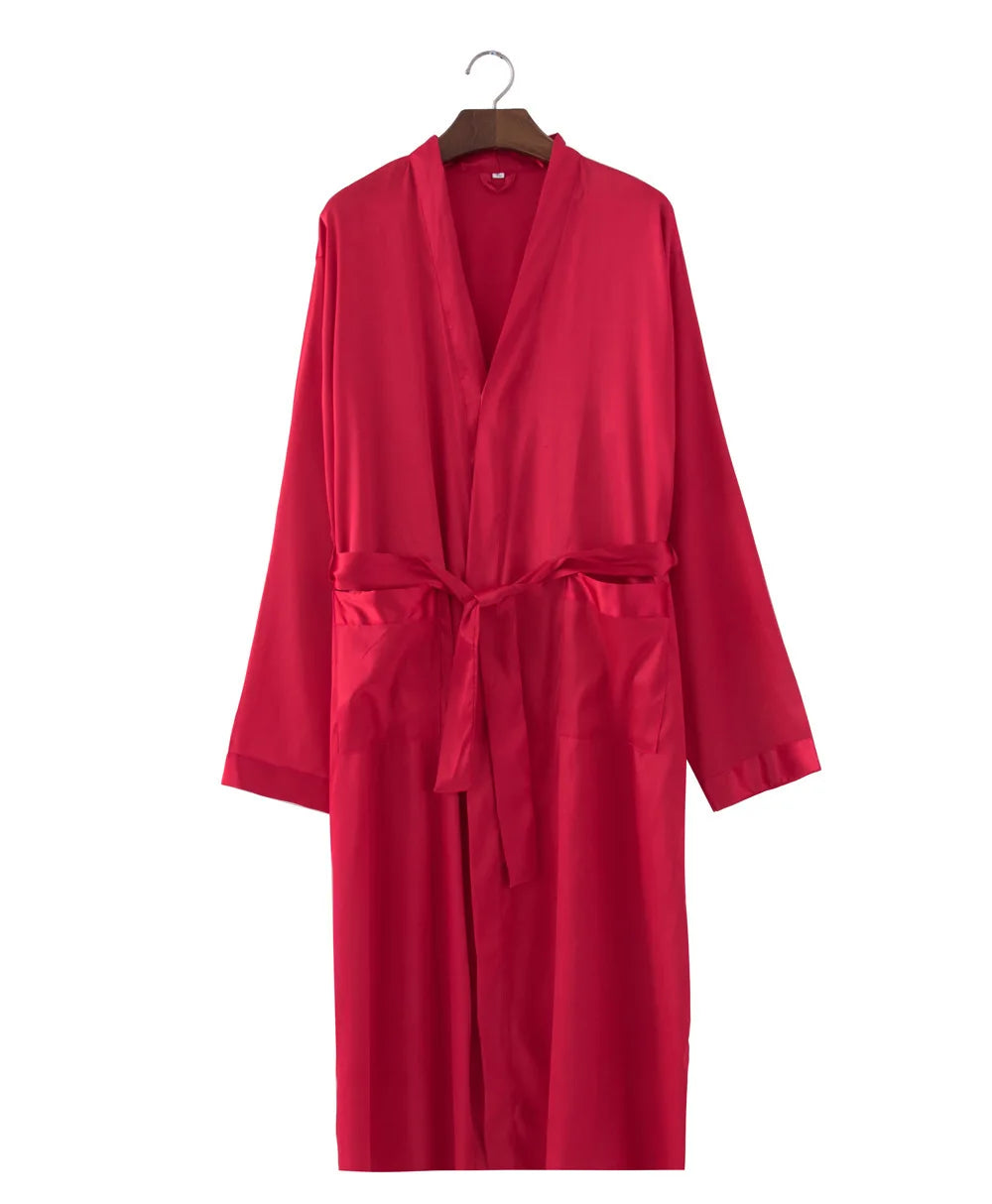 Skanto | RelaxWear Badekåpe - Elegant Sateng Badekåpe for Komfort