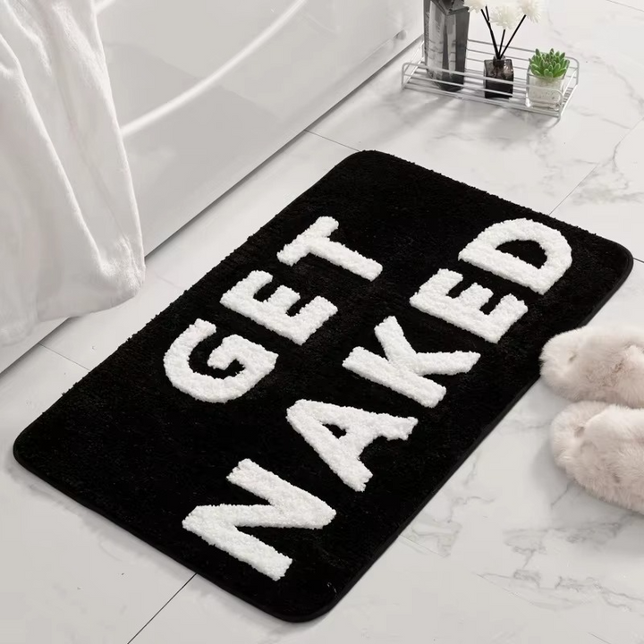 Skanto | Fargerik "Get Naked" Non-Slip Mikrofiber Badematte – Absorberende & Moro for Barn og Voksne