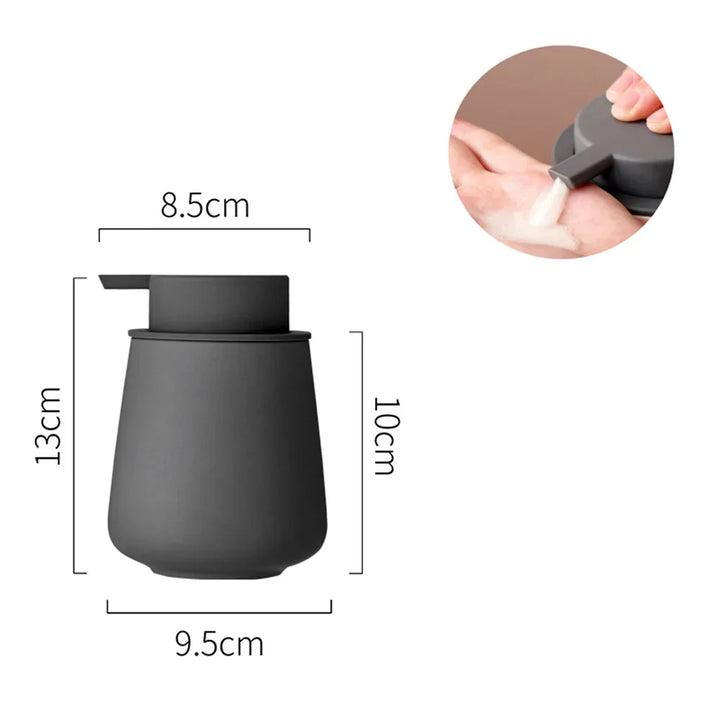 CeramiLux 300 ml Luksus Såpedispenser laget av Keramikk – for Såpe, Sjampo, Balsam eller Lotion Skanto