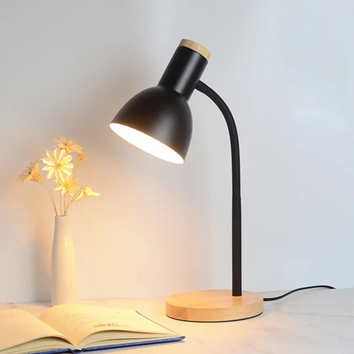 Skanto | Høst og vinter belysning | Nordisk kreativt trekunst jern LED skrivebordslampe - Moxie