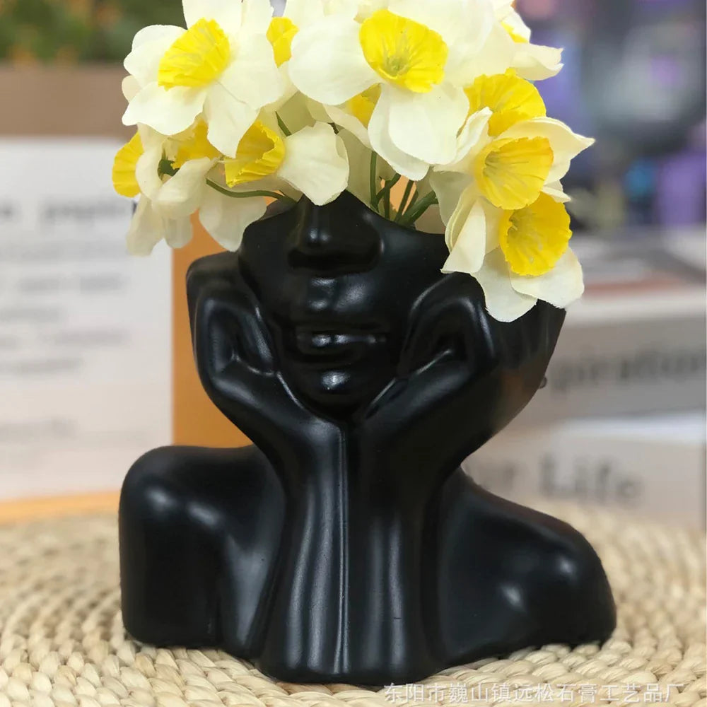Gledelig Lucky Flower Pot Skulptur | Skanto