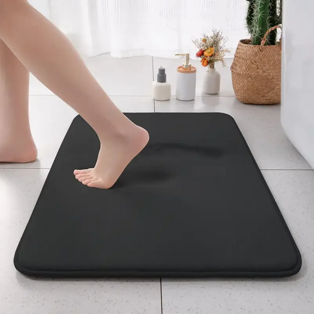 Skanto | Tjukk Enkel Anti-Sklibadmatte laget av Flanell med Absorberende Kapasitet