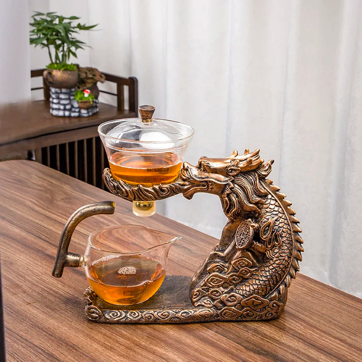 Skanto | Magnetisk Flow Kungfu Skilpadde Drage Tekanne Infuser