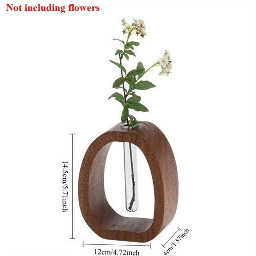 Ovalt trehylster ensidig stammevase | Skanto