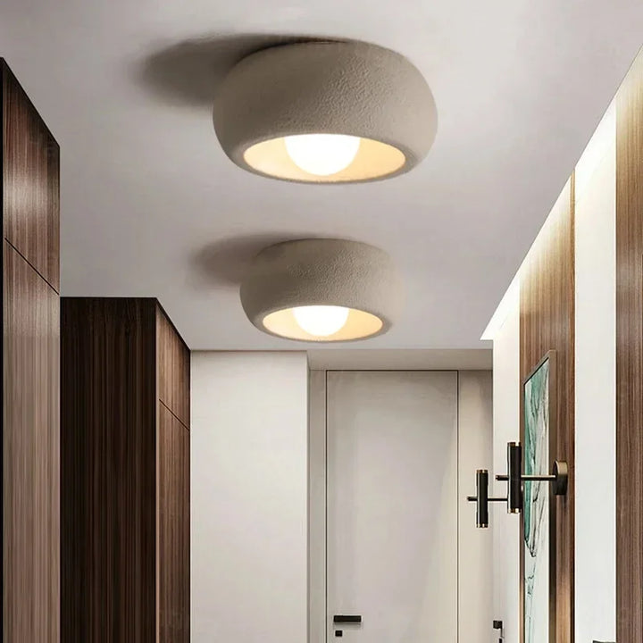 Skanto | Japansk Wabi-Sabi Rund Taklampe LED