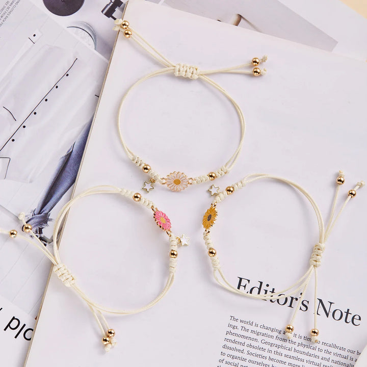 Skanto | Fléttet Feminin Blomster Stjerne Armbånd