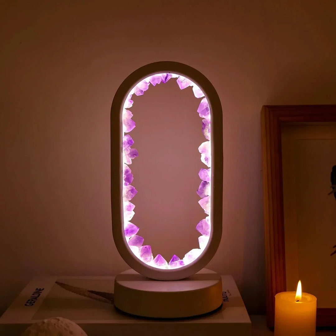 Natürliche Amethyst-Kristalllampe zur Entspannung