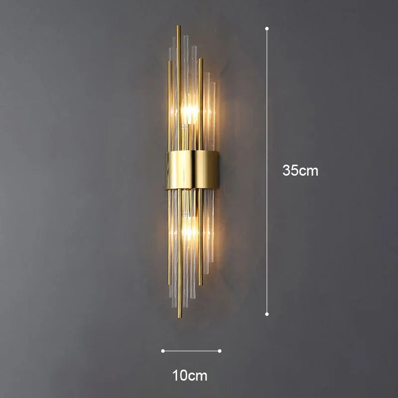 Garduru Elegant LED Vegglampe | Luksuriøs Gulldesign | Stilig Veg belysning