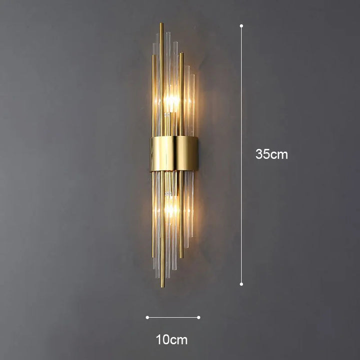 Garduru Elegant LED Vegglampe | Luksuriøs Gulldesign | Stilig Veg belysning