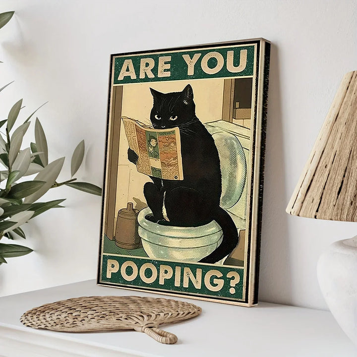 Skanto | Vintage plakat katt for stue og bad