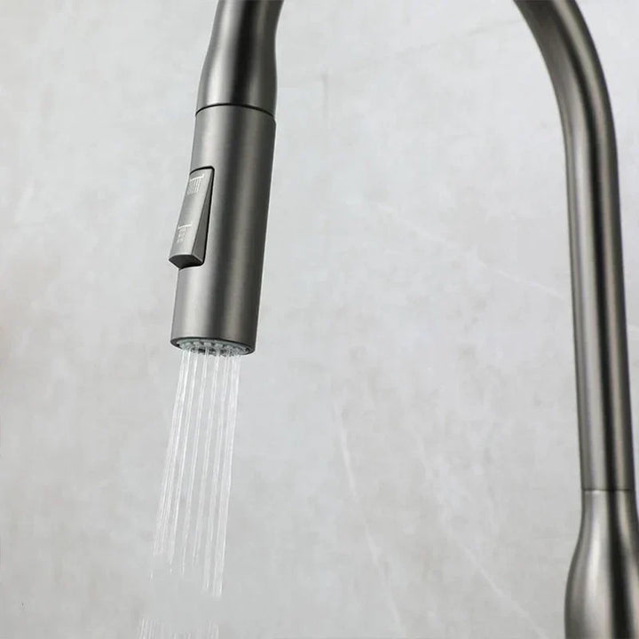AquaStream Luxe – Justerbar Kjøkkenkran med Hånddusj Skanto