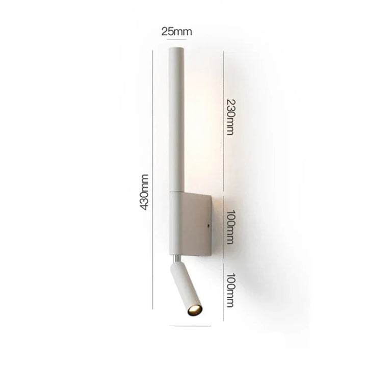 Moderne LED vegglampe for soverom, justerbar vegglampe i hotellstil | Skanto