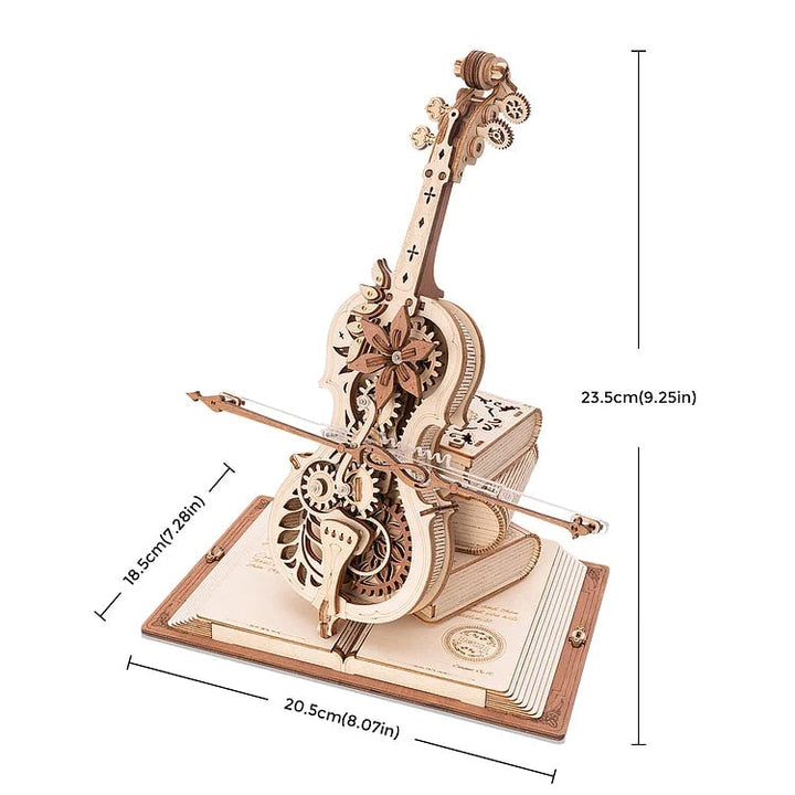 3D Magisk Mekanisk Tre Cello Puslespill | Skanto