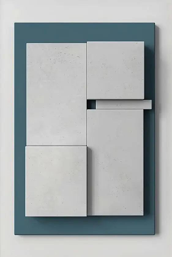 Abstract Minimalist 3D Design Wall Art Artistic Canvas Prints Pictures for Modern Apartment Living Room Dining Room Home Office Decor | Skanto