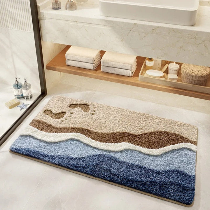 Skanto | Seaside Footprint Pattern Badmatte